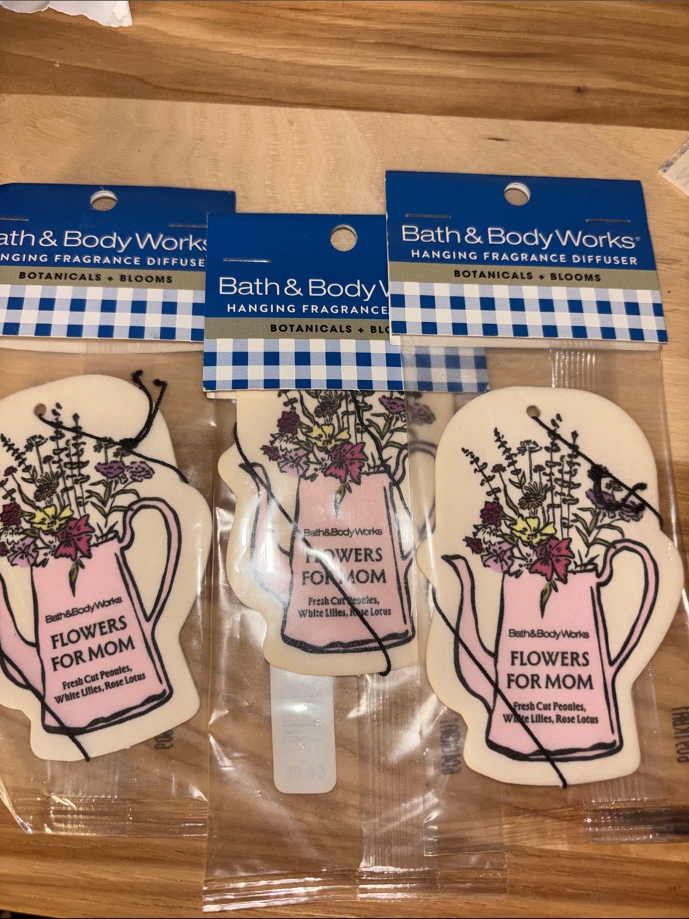 Bath & Body Works Pink Flowers For Mom Hanging Fragrance Diffuser - 3 Pack